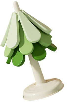 Dessous de verre en silicone antidérapant en forme de sapin de Noël pliable pour table de vacances