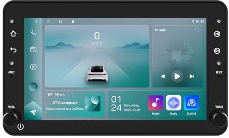 Android 13 7-Zoll-Autoradio für ALFA Romeo 159 ALFA Romeo Brera, für ALFA Romeo Spider 4-Kern 2GB & 32GB Speicher, unterstützt kabelloses Carplay/Android Auto, Lenkradsteuerung, WLAN/4G, AM/FM