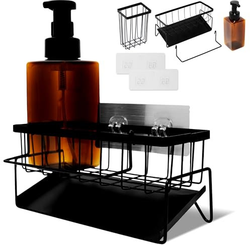 Organizador Cocina, Organizador Fregadero, Accesorios cocina, Estantería Baño, Accesorios baño, organizador baño autodrenante, Almacenaje cocina, hogar y cocina, Utensilios de cocina, Acero Inoxidable