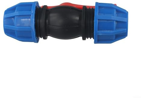 BlesConi Valvola di giunzione per tubi dell'acqua in PE, connettore rapido, raccordi per tubi di varie dimensioni (25 mm)