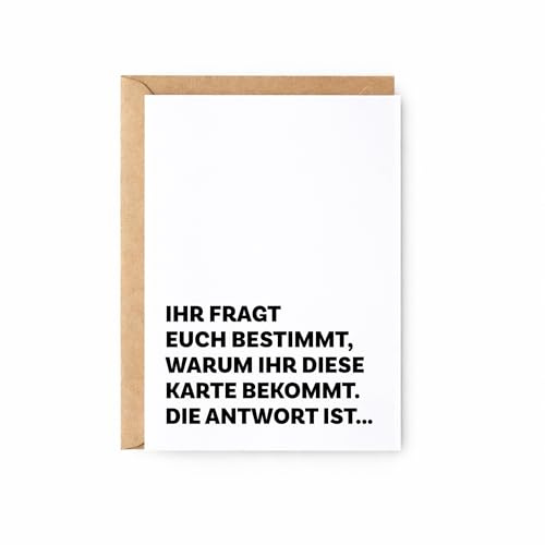 Babyankündigung I Ihr werdet Oma & Opa I Karte I Großeltern I Geschenk I Oma I Opa I Schwangerschaftsverkündung I Überraschung Schwanger