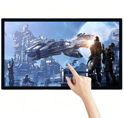 Schermo Espositivo Pubblicitario, Monitor Industriale Touch-Screen Capacitivo Multi-Touch, Altoparlanti Integrati, Display per Digital Signage e Player per La pubblicità,55