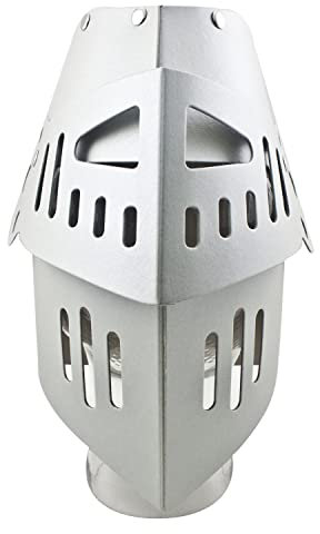 BestSaller 1302 Ritterhelm mit Klapp-Visier für Kinder, stabiler Karton, silber