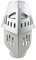 BestSaller 1302 Ritterhelm mit Klapp-Visier für Kinder, stabiler Karton, silber