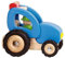 goki 55928 Traktor, Klassisches Holzspielzeug mit Gummibereifung, Robustes Spielfahrzeug aus Massivholz für Kinder ab 2 Jahren, 14 x 11,8 x 12,7 cm