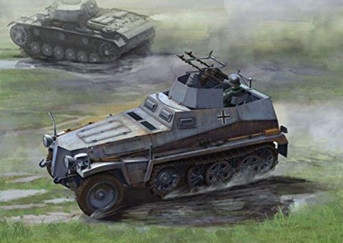 Dragon Models DR6878 Modellbausatz Kriegsfahrzeug aus Kunststoff zur Montage, Sd.Kfz. 250/4 Zwilling Mg34, Maßstab 1:35