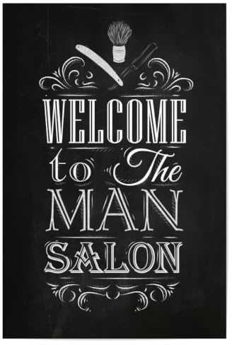 artboxONE Poster 30x20 cm Typografie Barber Shop II hochwertiger Design Kunstdruck - Bild Barber Barbershop bart