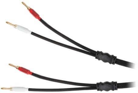 Lautsprecherkabel 3.0 Krüger&Matz (Bananenstecker), Schwarz und Rot