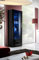 ASM Vitrine für die Wand, zum Aufstellen, LED, 60 cm x 190 cm x 40 cm, Schwarz