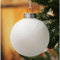 SLEETLY Big White Baubles Christmas Tree Holiday Decorations for - Extra Large Shatterproof Plastic 120mm Glitter Snow Balls and Snowflakes, Ornament Set of 8