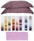 Fiorentini Kissenbezüge, 1 Paar, 52 x 82 cm, aus 100 % Baumwolle, handgefertigt, Toskano von hoher Qualität. Lila 2197