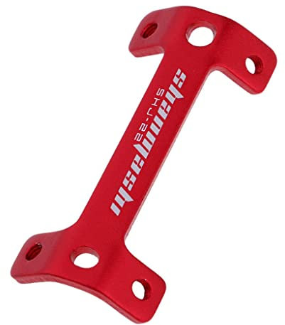 SM SunniMix Fahrrad Flaschenhalter Halter Für Tube Mount Doppel Flaschenhalter Adapter - Rot
