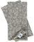 Linen & Cotton Luxus 4 x Jacquard Damast Stoffservietten/Servietten Stoff/Leinenservietten Isla - 100% Leinen, Weiß/Weiss Schwarz (43 x 43cm) Festlich für Home Küche Dekoration Hotel Gastronomie