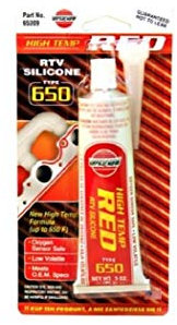 Versachem - Sigillante adesivo in silicone resistente alle alte temperature, 70 ml, 350 °C, colore rosso