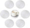 GlobalDream Untersetzer Teller, 6 Stück Untersetzer Gläser Tischset Rund Vinyl Hohl Platzsets Abwischbar PVC Tischuntersetzer für Küche, Zuhause, Speisetisch (Silber, 10cm)