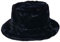 KGM Chapeau de seau en polaire doux en fausse fourrure - Noir