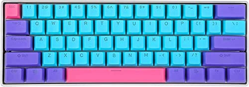 BOYI Wired 60% Mechanical Gaming Keyboard,Mini RGB Cherry MX Switch PBT Keycaps NKRO Programmable Type-C Keyboard 61Mini Joker-Color Compact Keyboard for Gaming and Working (Cherry MX Brown Switch)