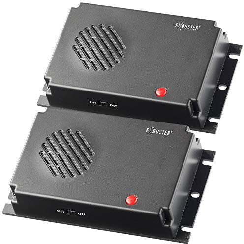 Exbuster Marderwarner: 2er Pack Mobiles Hochfrequenz-Marder-Abwehrgerät (Marderschutz Auto, Marder Schreck, Zubehör)