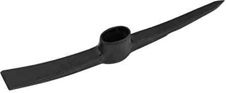 Rekord Kreuzhacke robust 3,5 kg (gehärteter Stahl, ovales Auge) für steinige und Harte Böden - ohne Stiel, Spitzhacke, Flachhacke, Hacke, Gartenhacke, Doppelhacke, Kombihacke