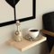 Henor Wandregal Holzwandregal 30 x 25 x 3 cm. horizontal verstellbar. Vertikal und Neigung. Bis 20 kg. Kiefernholz Natur