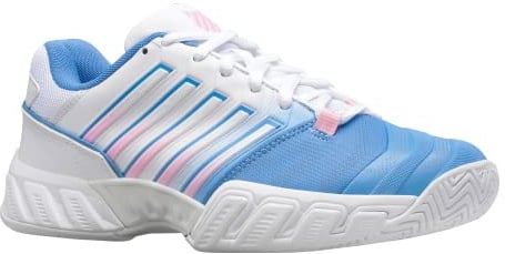 K-Swiss Tennis Bigshot Light 4 Tennis Shoe Silver Lake Blue/White/Orchid 6