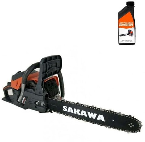 SAKAWA Motosierra Gasolina 58cc 16 + Aceite Engrase Cadena