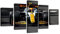 ZHONGYUTONG F1 Rennwagen Poster mit Rahmen 5 Stück Mclaren MCL35M Gulf Lando Norris Leinwand Gemälde Laufbahn Rennwagen Wandbilder (100x55cm)