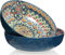 Qlans Serving Bowls 10.2inch 75 Oz Fruit Bowls Salad Bowls, Pasta Bowl Set of 2, Serving Dishes for Entertaining, Vibrant Color Large Bowls for Party,Microwave & Dishwasher Safe
