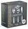 Decorline - Set de Vaisselle en Plastique Réutilisable et Résistant - 120 Pièces/pour 40 Personnes - Cuillères, Fourchettes et Couteaux Résistants, Ensemble de Couverts Glamours - Argent