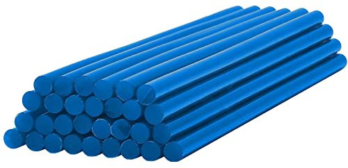 EKKJNQ Lot de 30 bâtons de colle chaude colorés pour pistolet à colle chaude - 7 x 200, 11 x 200 mm - Bleu marine 11 mm