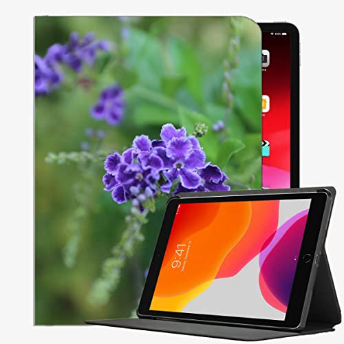 YENDOSTEEN Hülle Kompatibel mit iPad Pro 9,7,Schutzhülle mit Ständer Funktion,Lila Blüten Blütenstand verschwimmen Klappständer Schutzhülle mit Automatischem Schlaf/Aufwach