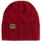 KNIT FACTORY - Sally Mütze - Strickmütze für Damen und Herren - Beanie - Wintermütze mit Wolle - Robusten Look - Hochwertige Qualität - Bordeaux