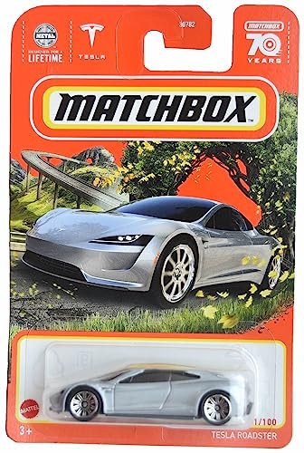 Matchbox Tesla Roadster - Auto - Toy-Car - Toyauto - Elektroauto - Tragbar - Kunststoff - 1 stück - Klein - Erwachsene und Kinder