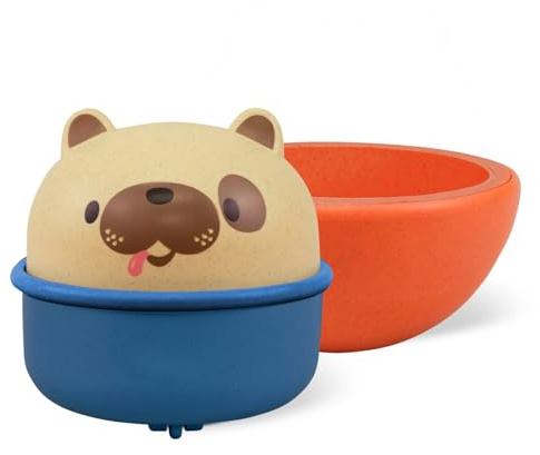 Tiger Tribe: Rocking Roller Dog - 2-in-1 Versatile Toy: Wobble Animal Converts to Racer, Zoom Across The Floor, Battery Free, Kids & Toddler 18mo+