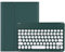 KMXDD Custodia con tastiera ricaricabile per iPad Air 13 M2 e iPad Pro 12,9 di sesta generazione (verde scuro)