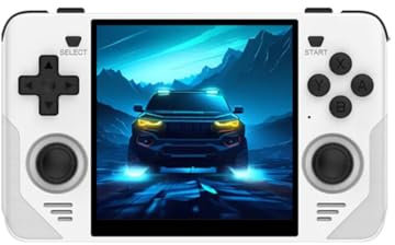 AIUOUS Powkiddy RGB30 Handheld Retro Game Console Built-in 20,000 Games 16+128G 4-inch Screen Open Source System,RK3566 Chip, Support 5G WiFi (White)