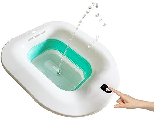 Sitzbäder, faltbares Sitzbad für Toilette, faltbare Toilette, Sitzbad für Toilettensitz, tragbares Bidet für Toilette, Postpartale Hämorrhoiden, Perineum-Reinigung – Waschhilfe für die Körperpfle