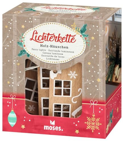 Moses Lichterkette Holz-Häuschen 16739