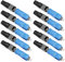OTOTEC 10 Stück SC/UPC-Glasfaser-Stecker Optischer Schnellstecker-Adapter Glasfaser-Schnellstecker für ODF FTTH CATV Lokales Netzwerk Optisches Faserinstrument