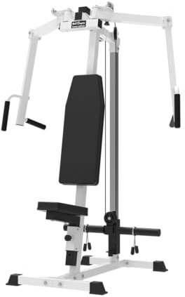 Bad Company Butterfly Trainer weiß I Fitnessgeräte für Zuhause Muskelaufbau Brust kompatibel mit Hantelscheiben 30 mm und 50 mm I Brusttrainer Fitness Kraftstation für Zuhause I BCA-144/W