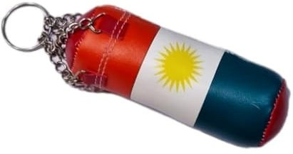 Mini Boxsack Kurdistan - 11cm lang, 4cm Durchmesser, Miniboxsack z.B. für Auto-Innenspiegel oder als Schlüsselanhänger