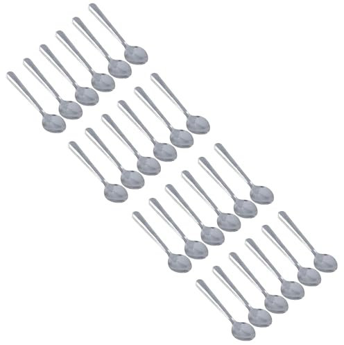 AB Tools Stainless Steel Teaspoon Tea Spoon Cutlery 14cm Long Silver In Colour 24 Pack