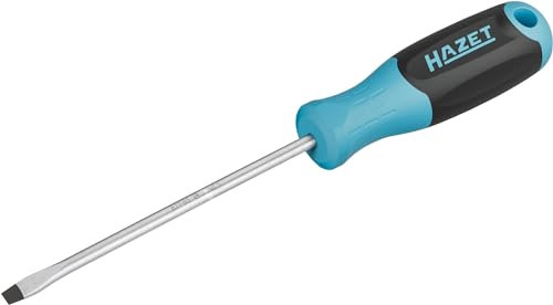 HAZET Schraubendreher 811-65, SW 1,2 x 6,5 mm Schlitz Profil, rutschfester 3-Komponenten-Griff für hohe Kraftübertragung, 265 mm Länge