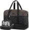 LOVEVOOK Reisetasche Weekender Herren Groß, 56L Handgepäck Tasche Für Flugzeug, Sporttasche Duffle Bag Travel Bag Kliniktasche Geburt Damen mit Schuhfach Für Reisen Gym Canvas Grau Schwarz