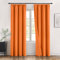 MIULEE Verdunklungsvorhänge mit Kräuselband Orange Vorhänge Blickdicht 2er Set 140x260 cm Modern Gardinen Abdunkelnde Vorhänge Wohnzimmer Schlafzimmer Fenster Gardine Verdunkelung Thermovorhang
