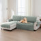 BellaHills 100% Wasserdicht Sofabezug Ecksofa l Form(247cm) Sofa Überzug Couchbezug Eckcouch Sofaschutz Sofaschoner rutschfest Sofabezüge, Lilienkissen