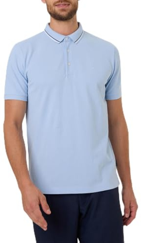 Pierre Cardin Herren Polo-Shirt Langarm Poloshirt KN | Männer Polo-Hemd | Mordern Fit | Ice Water 2112 6033 | L