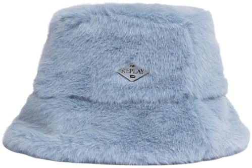Replay Damen Bucket Hut aus Teddy-Fell, Endless Sky 0713 (Blau), S/M