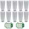 ZITUZY Sacs D'aspirateur pour Vorwerk Kobold Aspirateurs VK7S VK7 FP7S FP7, 10 Sacs D'aspirateur 2 Feuilles Filtrantes