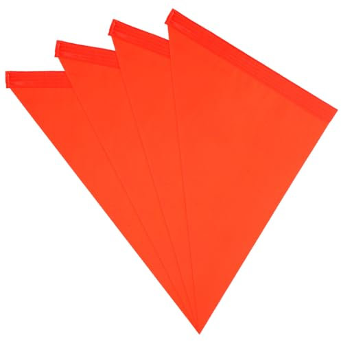 Milisten 4 Stück Fahrrad Sicherheitsfahne fahne für kinderfahrrad kleine Fähnchen auf Stöcken rote Flagge rote und grüne Fahnen Rote Fahnen auf Stöcken Golfwagen-Flagge ATV-Flagge PVC